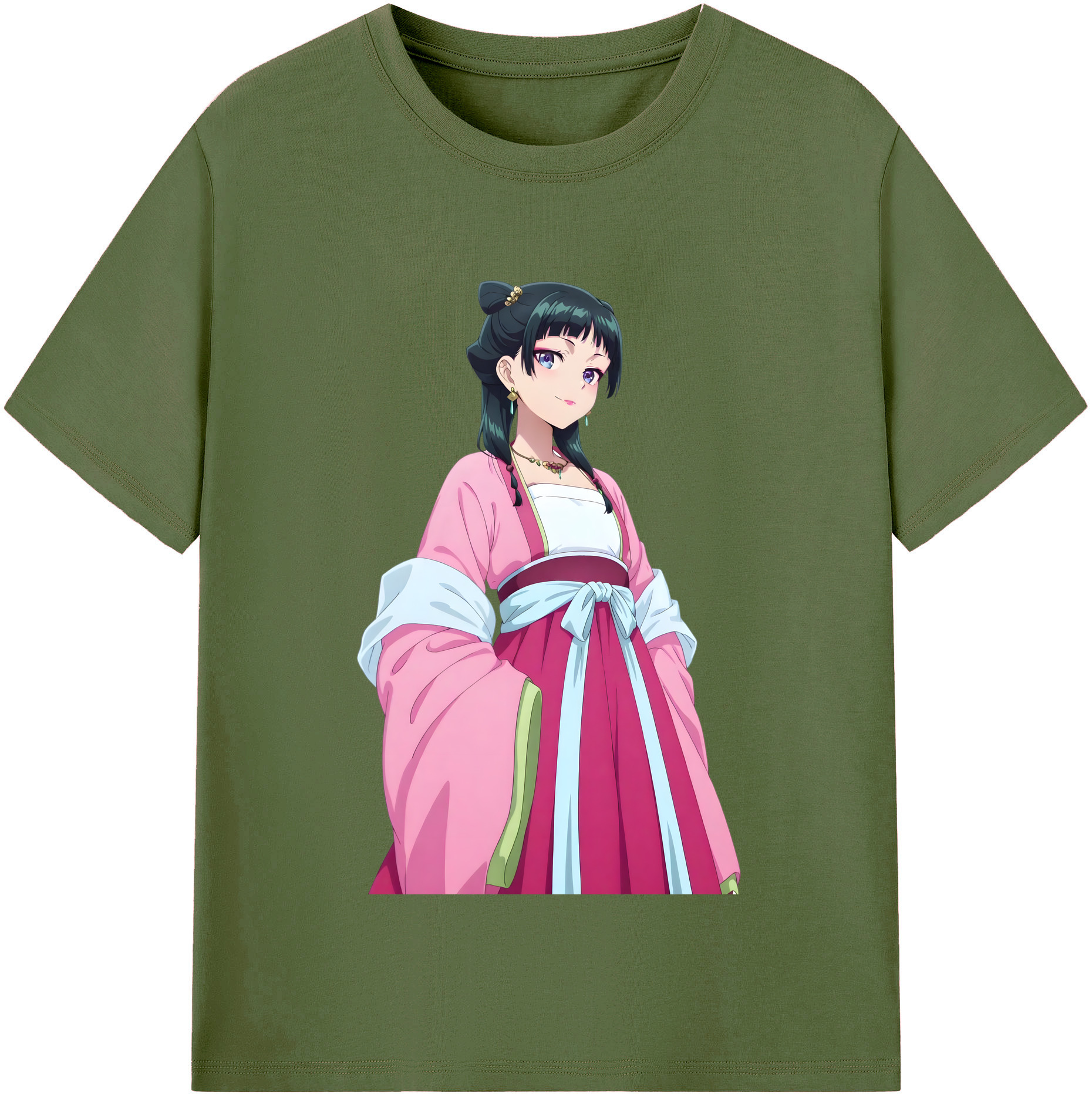 （画像用） 薬屋のひとりごと The Apothecary Diaries 綿100％半袖Tシャツ（フロントプリント）